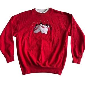 Vintage snowman crewneck sweater